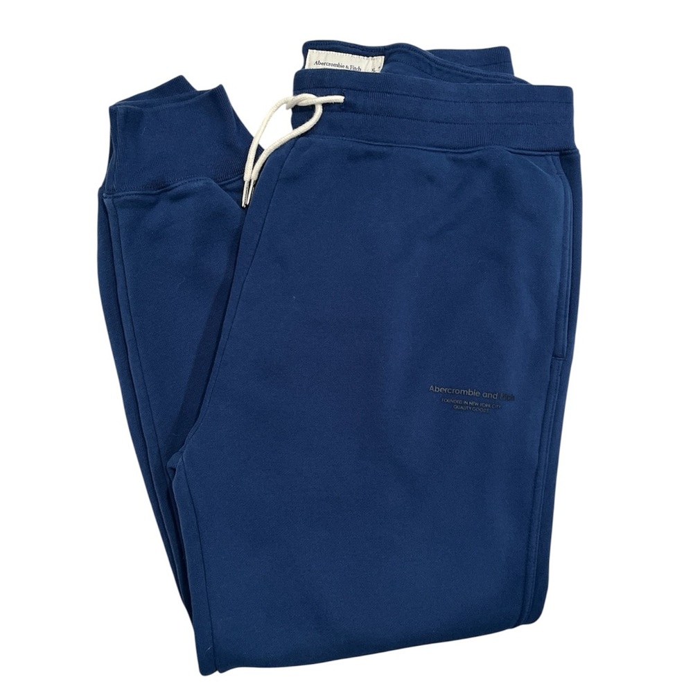 Abercrombie & Fitch Men’s Navy Sweatpants with Drawstring XL EUC